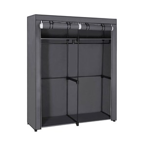 SONGMICS canvas wardrobe, gray, RYG02GY