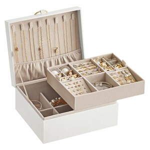 SONGMICS jewellery box beige