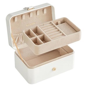 SONGMICS jewellery box white