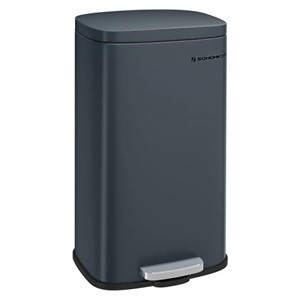 SONGMICS Kitchen Waste Bin, 30 Liters, Gray