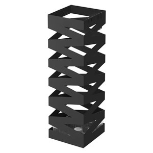 SONGMICS Metal umbrella stand with hooks and drip tray LUC16B