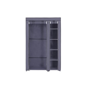 SONGMICS Portable Wardrobe, Gray, LSF007G