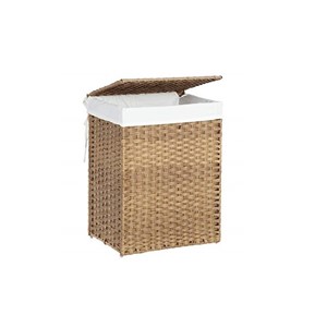 SONGMICS Rattan Laundry Basket 90L Natural, LCB51NL