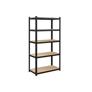 SONGMICS Shelving Unit 40 x 90 x 180 cm Brown-Black, GLR040B01