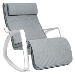 SONGMICS soothing wooden rocking chair with adjustable base