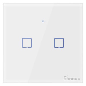 SONOFF Smart Wall Switch Wi-Fi + RF433 Double T1EU2C-TX
