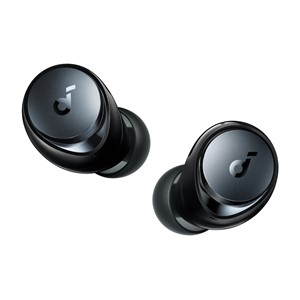 Soundcore Space A40 Adaptive Active Noise Canceling Wireless Earbuds, 50H Total Playtime, 10H Single Charge Playtime, LDAC Hi-Res Sound, Comfortable Fit, 6 Mics, Wireless Charge, Fast Charge