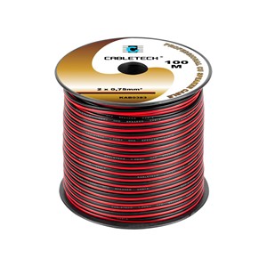 Speaker cable 0.75mm black-red