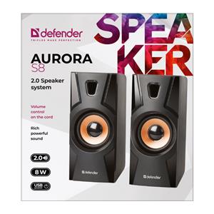 SPEAKERS DEFENDER AURORA S8 2.0 8W USB 5