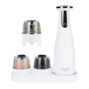 Spice mill set Adler AD 4449W white