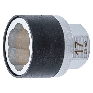 BGS Spiralni umetak za utični ključ /izvijač za vijke | vanjski šesterokutni pogon 17 mm | 17 mm