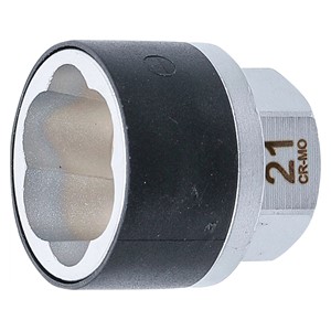 BGS Spiralni umetak za utični ključ /izvijač za vijke | vanjski šesterokutni pogon 21 mm | 21 mm
