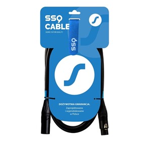 SSQ DMX5 SS-1841 Cable XLR male - XLR female 5 m Black