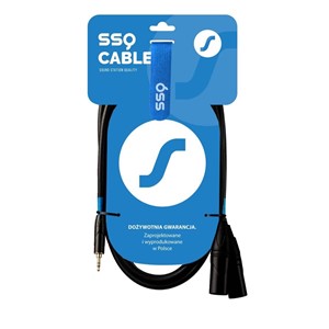 SSQ MIXLR3 - Cable Jack Stereo 3,5 mm - 2x XLR 3 m