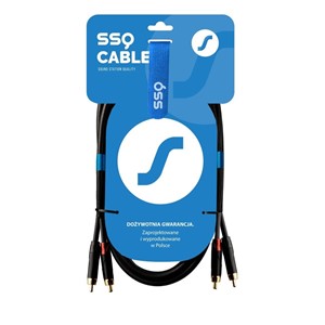 SSQ RCARCA2 SS-1432 Cable 2x RCA - 2x RCA 2 m Black