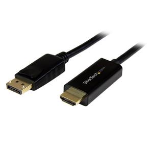 StarTech.com 10ft (3m) DisplayPort to HDMI Cable - 4K 30Hz - DisplayPort to HDMI Adapter Cable - DP 1.2 to HDMI Monitor Cable Converter - Latching DP Connector - Passive DP to HDMI Cord