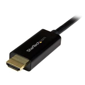 StarTech.com 10ft (3m) DisplayPort to HDMI Cable - 4K 30Hz - DisplayPort to HDMI Adapter Cable - DP 1.2 to HDMI Monitor Cable Converter - Latching DP Connector - Passive DP to HDMI Cord 5