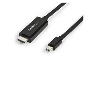 StarTech.com 10ft (3m) Mini DisplayPort to HDMI Cable - 4K 30Hz Video - mDP to HDMI Adapter Cable - Mini DP or Thunderbolt 1/2 Mac/PC to HDMI Monitor/Display - mDP to HDMI Converter Cord 2