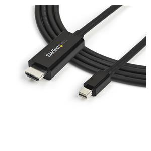 StarTech.com 10ft (3m) Mini DisplayPort to HDMI Cable - 4K 30Hz Video - mDP to HDMI Adapter Cable - Mini DP or Thunderbolt 1/2 Mac/PC to HDMI Monitor/Display - mDP to HDMI Converter Cord 5