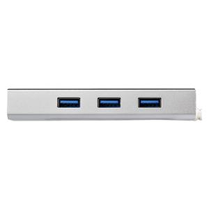 StarTech.com 3-Port Portable USB 3.0 Hub plus Gigabit Ethernet - Built-In Cable~3-Port Portable USB 3.0 Hub plus Gigabit Ethernet - 5Gbps - Built-In Cable 6