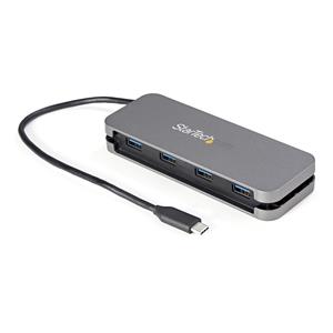 StarTech.com ~4 Port USB C Hub - 4x USB-A - USB 3.0 Type-C Hub - USB 3.2 Gen 1 (5Gbps) - Bus Powered Portable USB-C to USB-A Adapter Laptop Hub - 11.2" (28.5cm) Cable w/ Cable Management 2