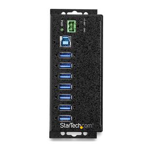 StarTech.com 7-Port USB 3.0 Hub with Power Adapter - Metal Industrial USB-A Hub with ESD & 350W Surge Protection - Din/Wall/Desk Mountable - High Speed USB 3.2 Gen 1 (5Gbps) Hub 4