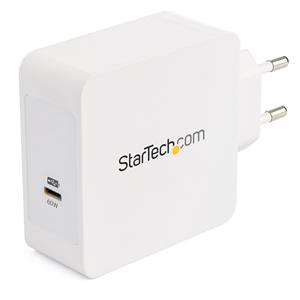 StarTech.com USB C Wall Charger - USB C Laptop Charger 60W PD - 6ft/2m Cable - Universal Compact Type C Power Adapter - Dell XPS/Lenovo X1 Carbon/HP EliteBook/MacBook - USB IF/CE Certified 4