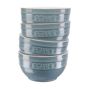 Staub Ceramique Bowl set 0.7 L Round Ceramic Turquoise 4 pc(s)