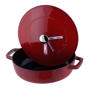 STAUB deep cast iron skillet 40511-475-0 -24cm 8