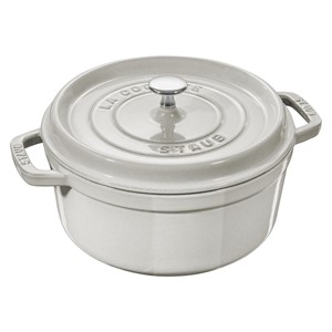 STAUB LA COCOTTE Round cast iron pot 3.8 ltr, truffle