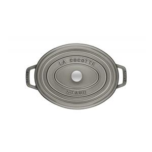 STAUB Oval cast iron pot 3.2l graphite 3