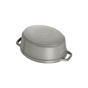 STAUB Oval cast iron pot 3.2l graphite 5