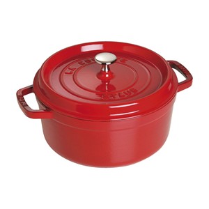 Staub Round Cast Iron Pot - 3.8 ltr, Red