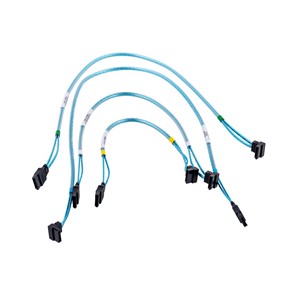Supermicro 4 x Round SATA cable 0.56 m Black, Blue, White