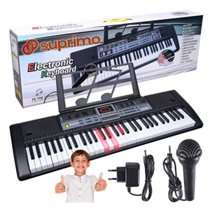 SUPRIMO 6136L - keyboard with microphone for learning to play, designed for children