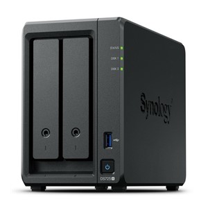 Synology DiskStation DS725+ NAS /storage server Ryzen Embedded R1600 4 GB DDR4 0 TB Black
