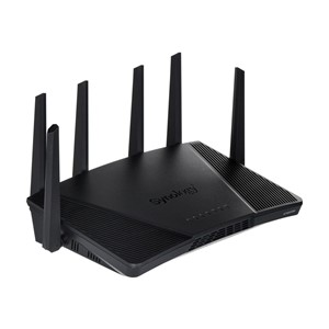 Synology RT6600ax Router WiFi6 1xWAN 3xGbE 1x2.5Gb wireless router Tri-band (2.4 GHz /5 GHz /5 GHz) Black