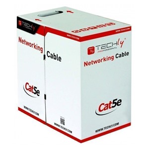 Techly F /UTP Hank Cable Cat.5E CCA 305m Solid Outdoor Black ITP8-RIS-0305LO