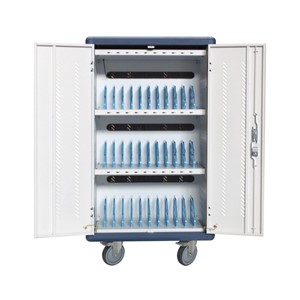 Techly I-CABINET-30DUTY portable device management cart /cabinet White, Blue