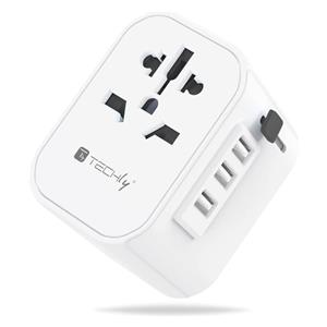 Techly I-TRAVEL-09TYWH mobile device charger White