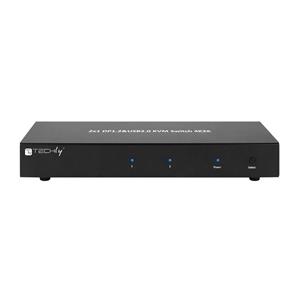 Techly IDATA DP-KVM2 KVM switch Black