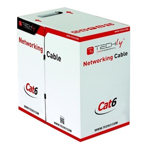 Techly ITP9-FLU-0305 networking cable Grey 305 m Cat6 U /UTP (UTP)