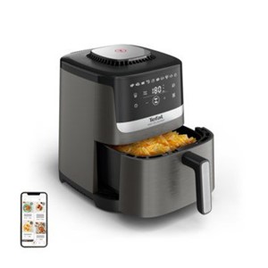 Tefal Easy Fry Silence EY551HE0 fryer Single 5 L Stand-alone Hot air fryer Black, Grey, Stainless steel