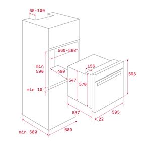 Teka HLB 8400 70 L 3215 W A+ White 8