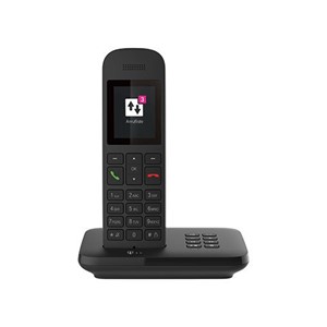 Telekom Sinus A12 Analog /DECT telephone Black