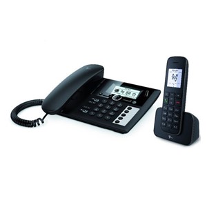 Telekom Sinus PA 207 Plus 1 Analog /DECT telephone Caller ID Black