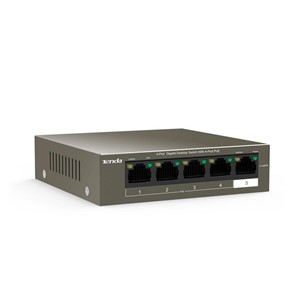 Tenda TEG1105P-4-63W-EU network switch Gigabit Ethernet (10 /100 /1000) Power over Ethernet (PoE) Grey