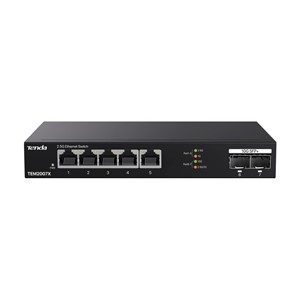Tenda TEM2007X network switch 2.5G Ethernet (100 /1000 /2500) Desktop Black