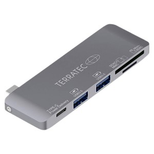 Terratec 283005 laptop dock /port replicator USB 3.2 Gen 1 (3.1 Gen 1) Type-C Grey