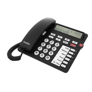 Tiptel 1081000 telephone Analog telephone Caller ID Black